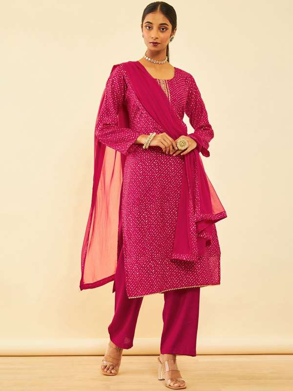 Buy chiffon dress material outlet online