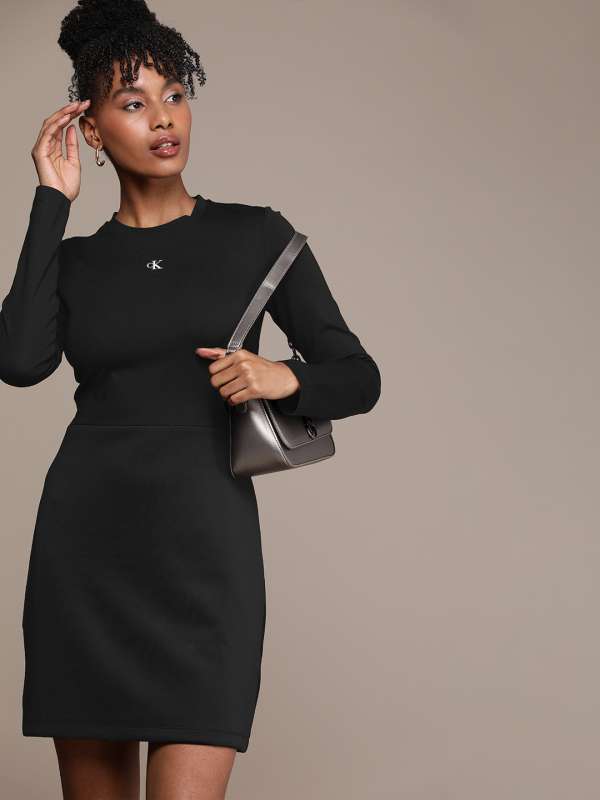 Calvin klein black long dress top