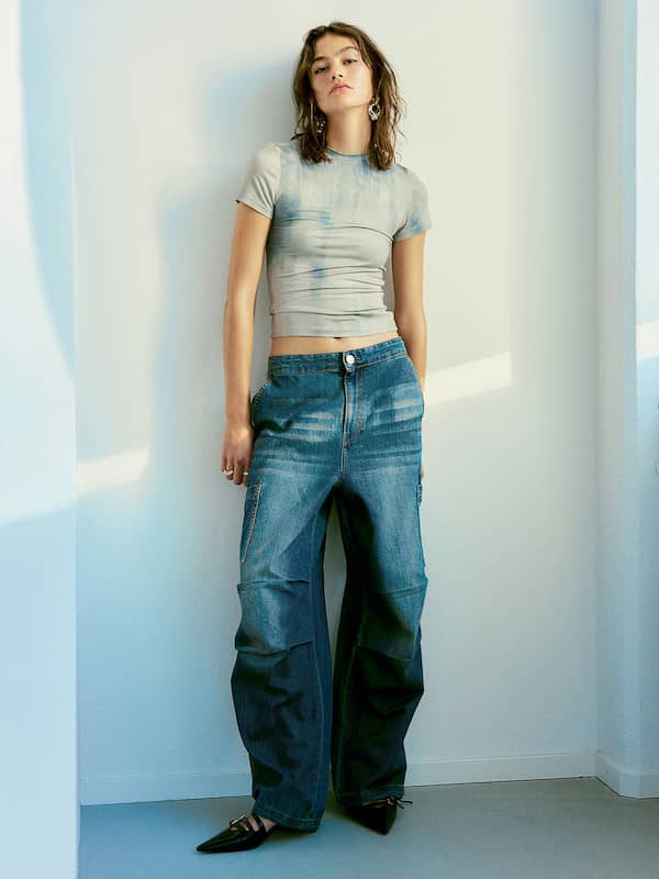 Plain High Rise Parallel Jeans For Women-calidas.vn