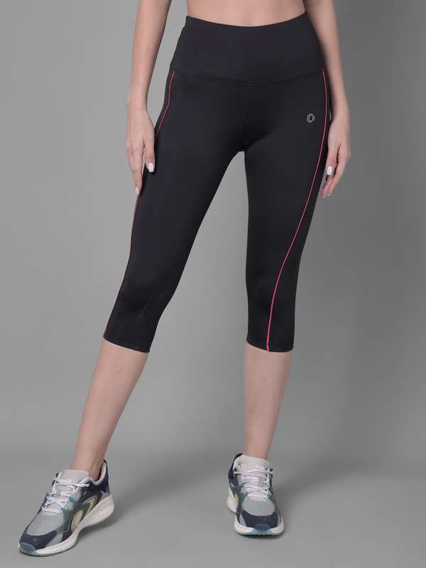 Laasa Sports Bottom Wear Dri-FIT Women's Mid-Rise Regular Fit Gym