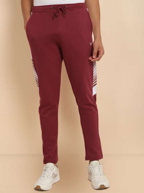 Maroon track pants womens top