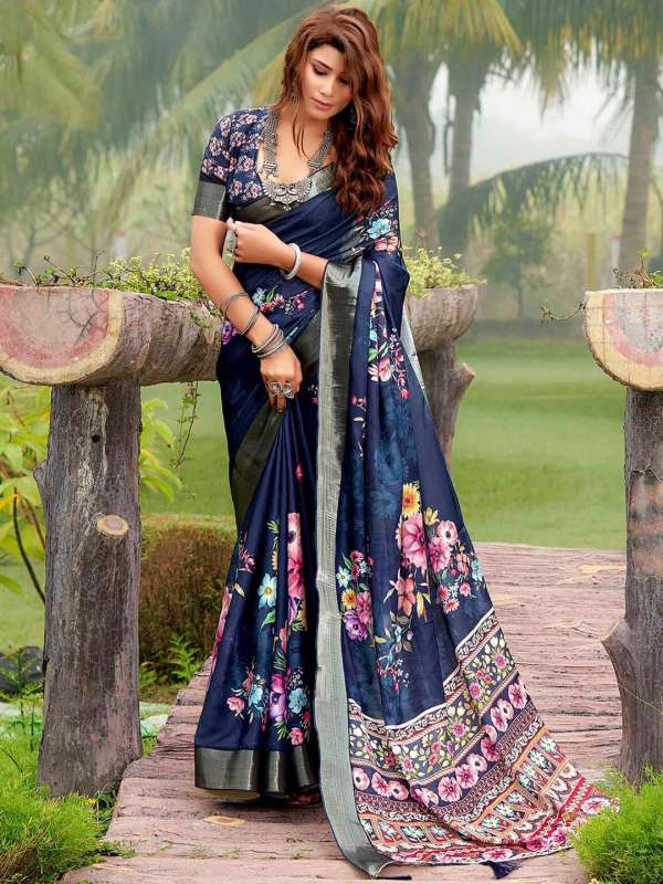 Myntra tussar silk saree 2025