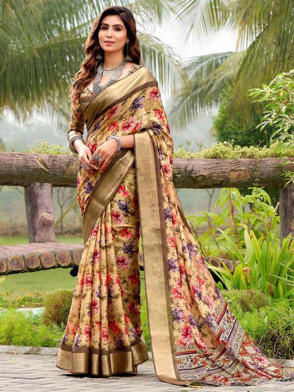 Myntra tussar sale silk saree