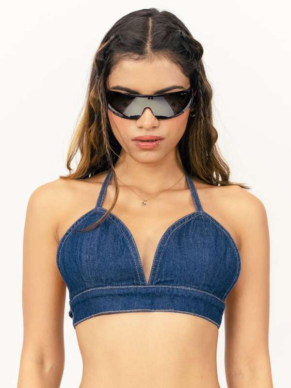 Buy MEANT TO BE GREY BRALETTE TOP for Women Online in India