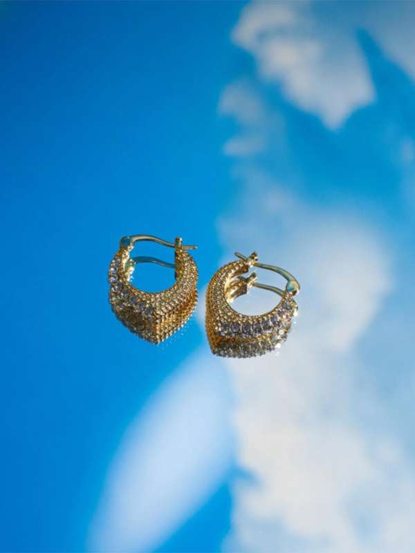 Chalk By Pantaloons F Hoop Earrings Buy Chalk By Pantaloons F