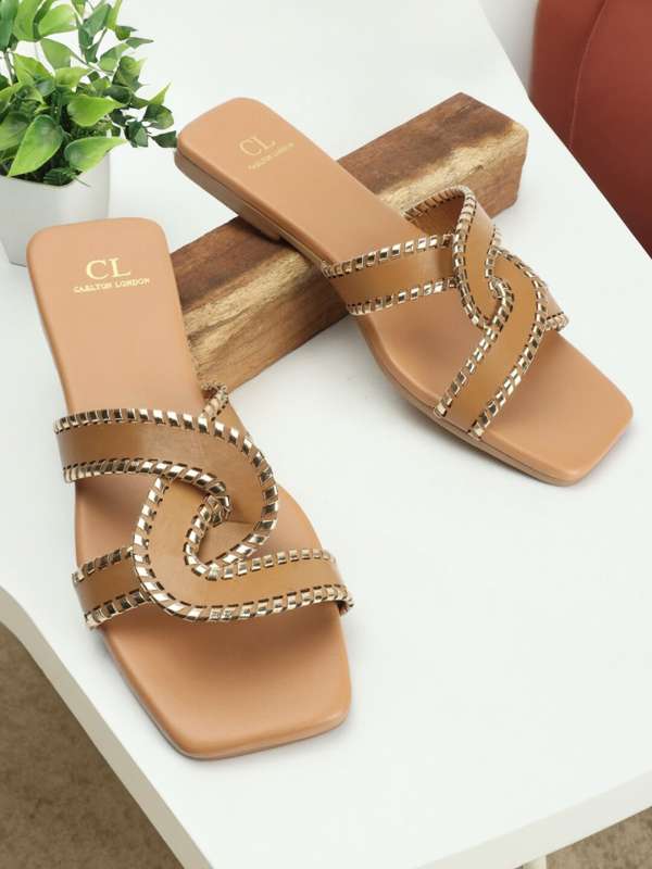 Carlton London Tan Open Toe Flats 7402835.htm Buy Carlton London Tan Open Toe Flats 7402835.htm online in India