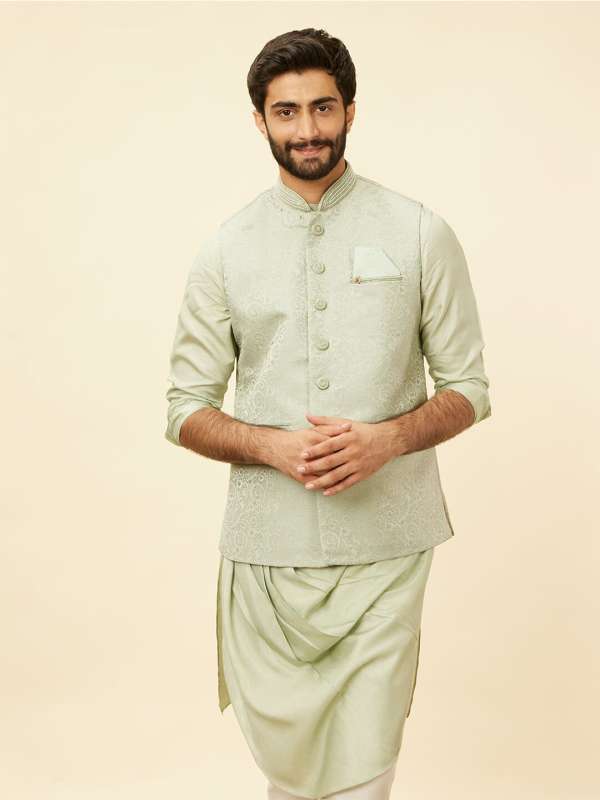 Manyavar kurta and jacket on sale