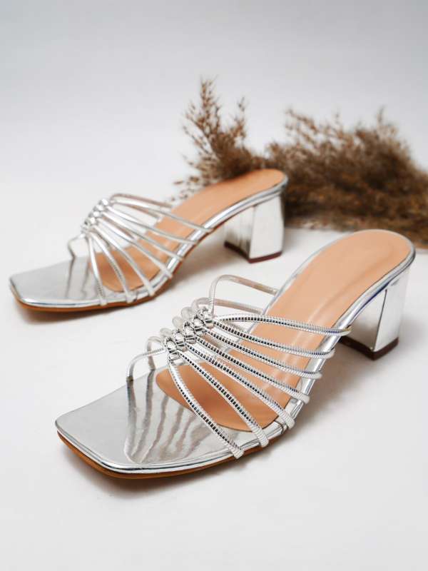 Silver barely best sale there sandals