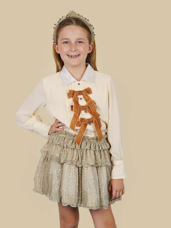 Gold Skirt Buy Gold Skirt online in India