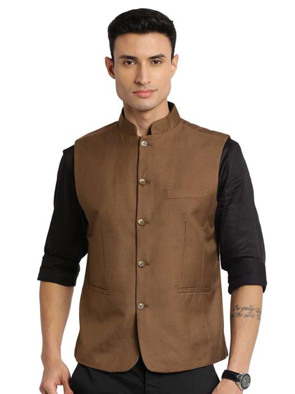Sleeveless Bandhgala Buy Sleeveless Bandhgala online in India