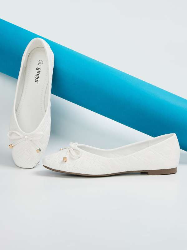 Girls white best sale ballet pumps