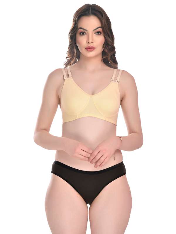 Buy Fihana Non Padded Lingerie Set for Women. Stylish Bra Panty for Girls  Combo Set of 3. at