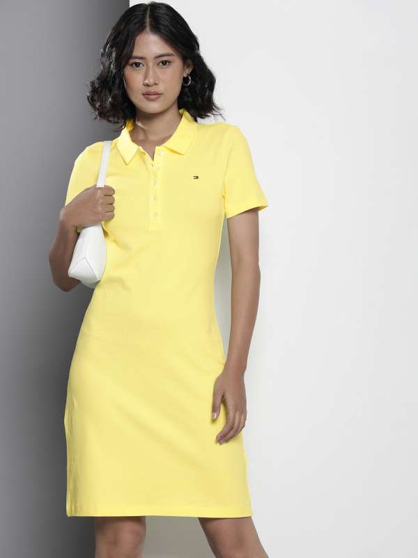 Yellow Off White Women Dresses Tommy Hilfiger Buy Yellow Off White Women Dresses Tommy Hilfiger online in India