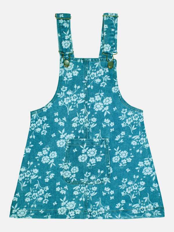 Dungarees floral skirt top