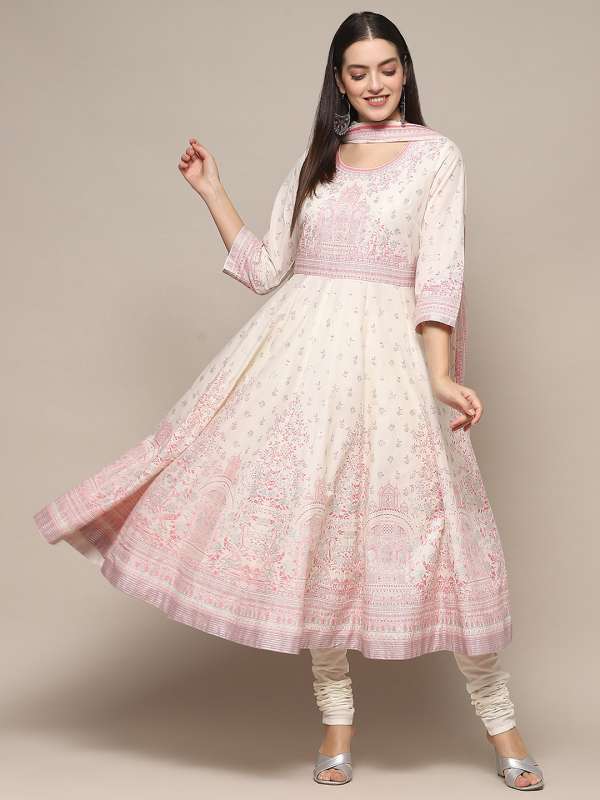 Biba White Churidar Kurtas Buy Biba White Churidar Kurtas online