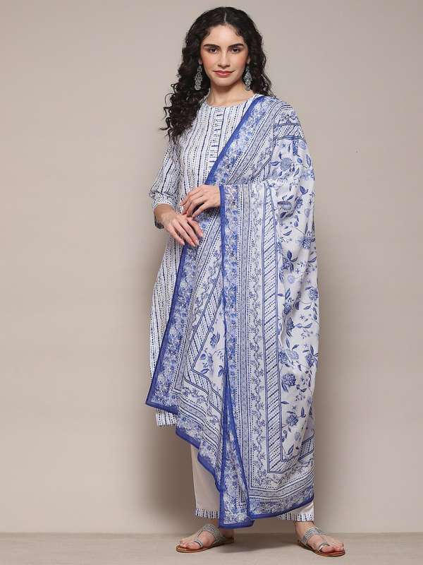 Biba white salwar suit top