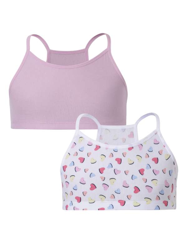 Buy VeaRin Big Girls' Cotton Training Crop Bra with Padding,Starter Bras  for Girls Pack of 4 Online at desertcartINDIA