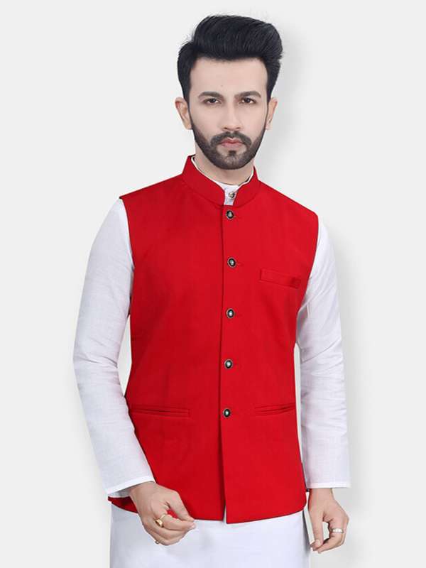 Red Nehru Jackets Buy Red Nehru Jackets online in India