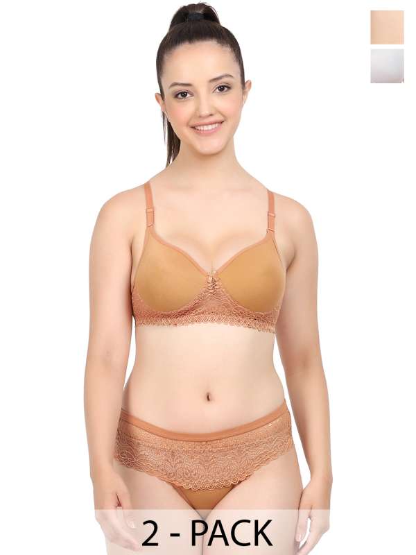 Padded Printed Yellow Bra Panty Set, Size: 32 at Rs 209/set in New Delhi