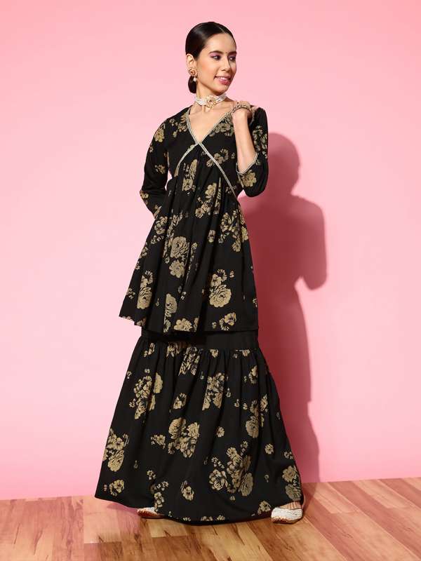 Sharara suit online myntra clearance