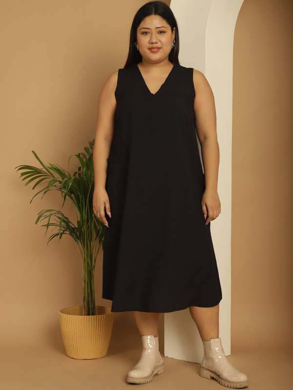 Siskakia Myntra Plus Size Dresses Summer New O Neck Short Sleeve