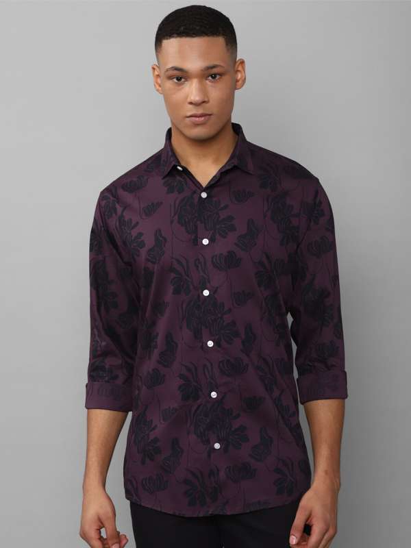 Allen solly 2025 purple shirt