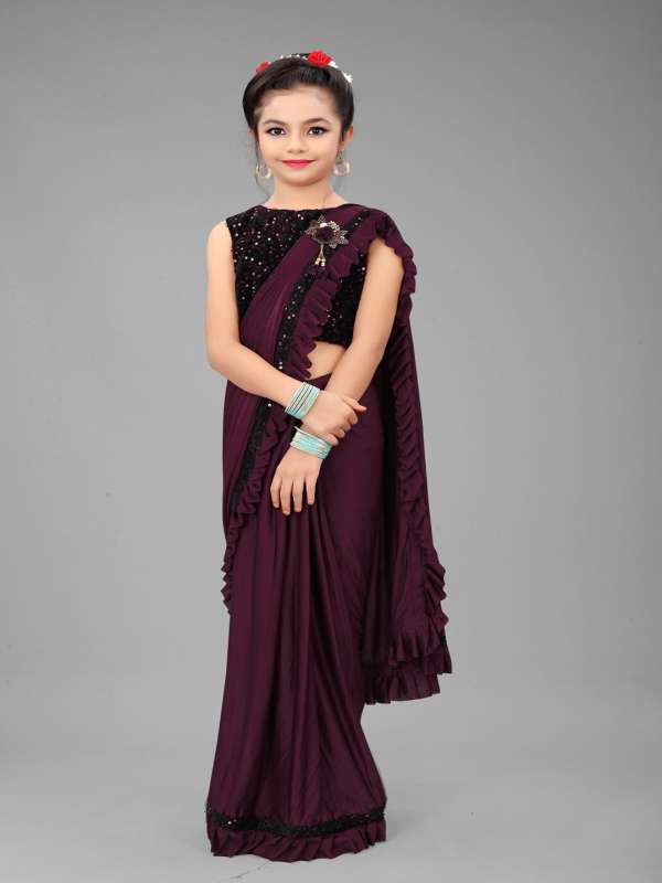 Baby girl saree best sale design