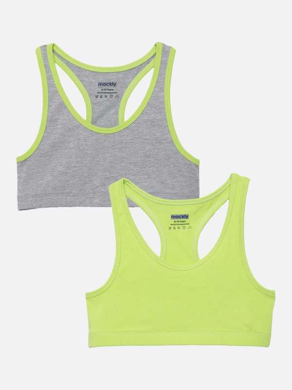 Plain Ladies Lime Green Cotton Sports Bra at Rs 140/piece in