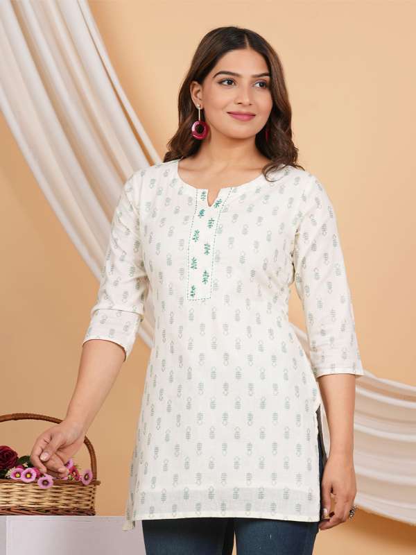 White kurtis online myntra new arrivals