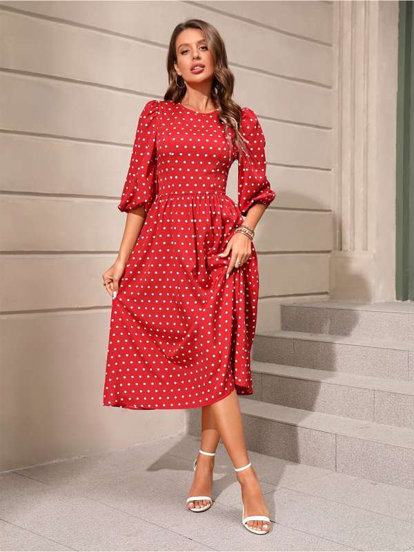 Red Dot Dresses Buy Red Dot Dresses online in India