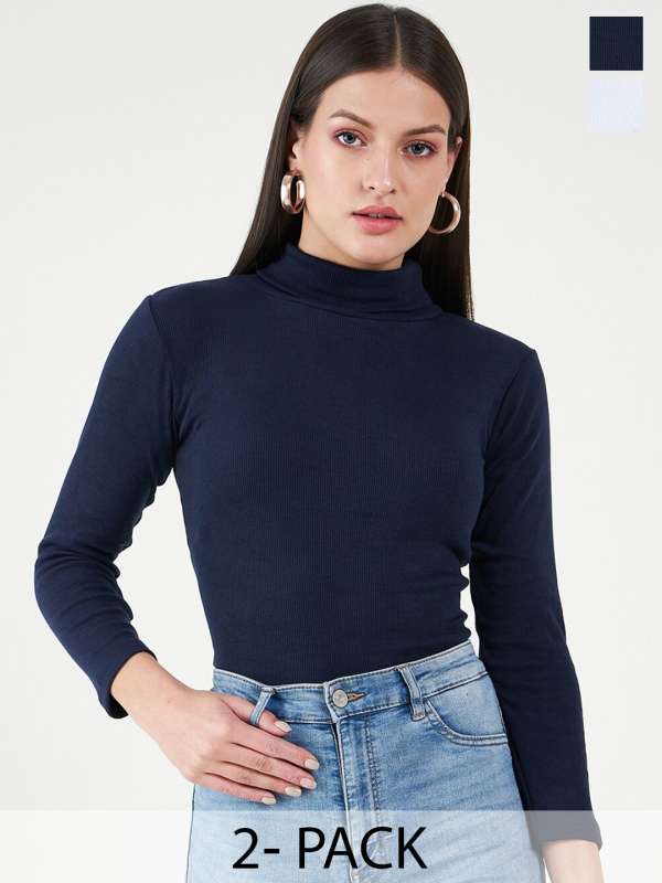 Turtle neck tops myntra 2025