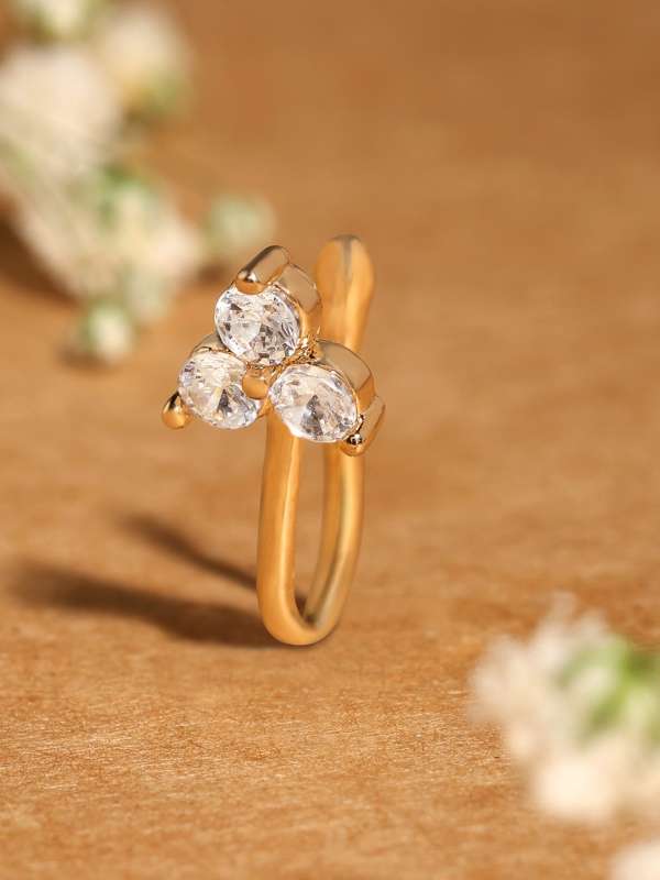 Zaveri pearls sales nose ring