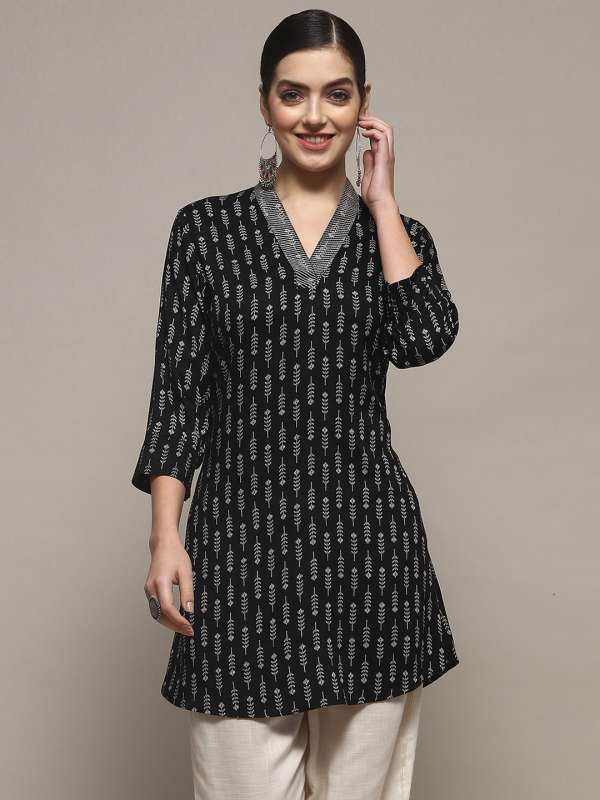 Biba V Neck Kurtis Buy Biba V Neck Kurtis online in India