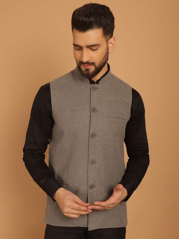 Sleeveless Bandhgala Buy Sleeveless Bandhgala online in India