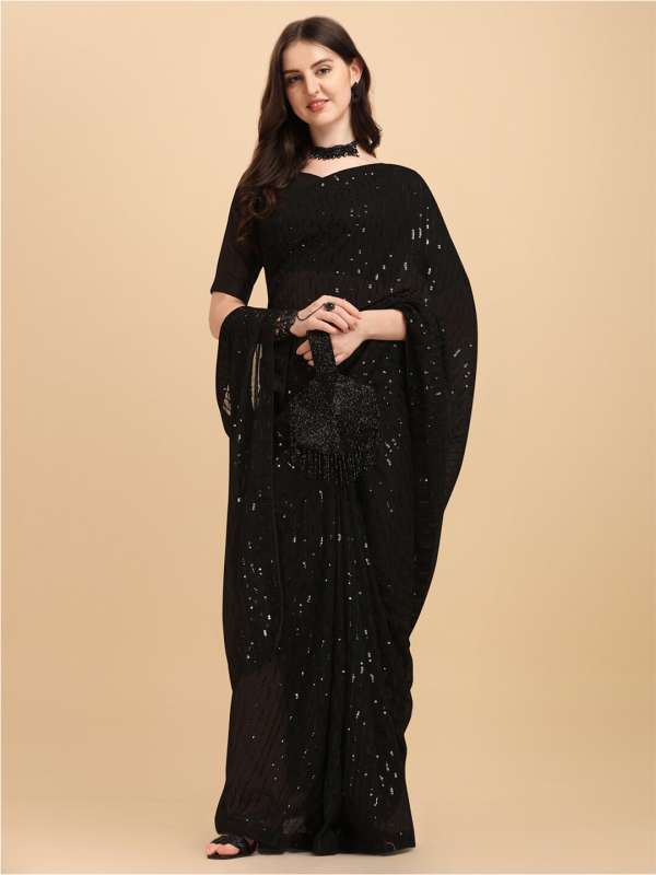 Buy Black Party Saree online in India