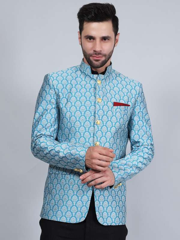 Standing collar blazer clearance