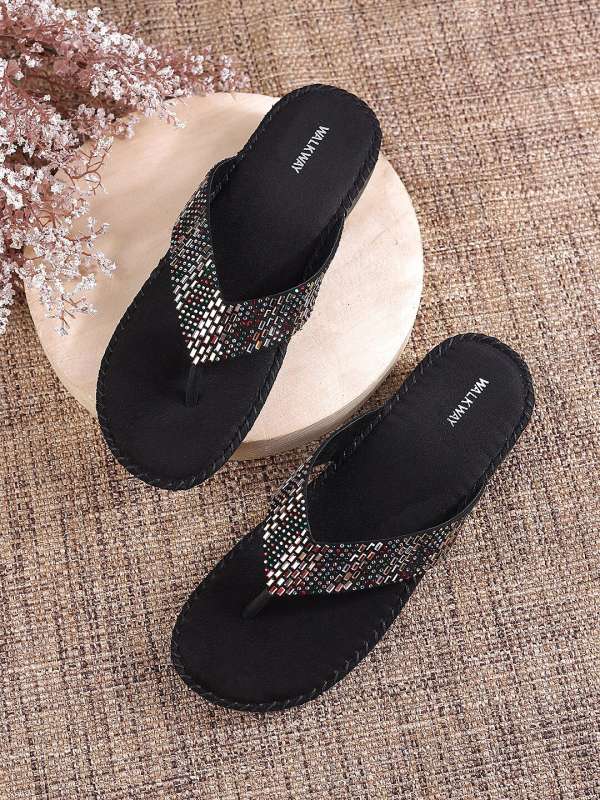 Black Wedges Buy Trendy Black Wedges Online in India Myntra