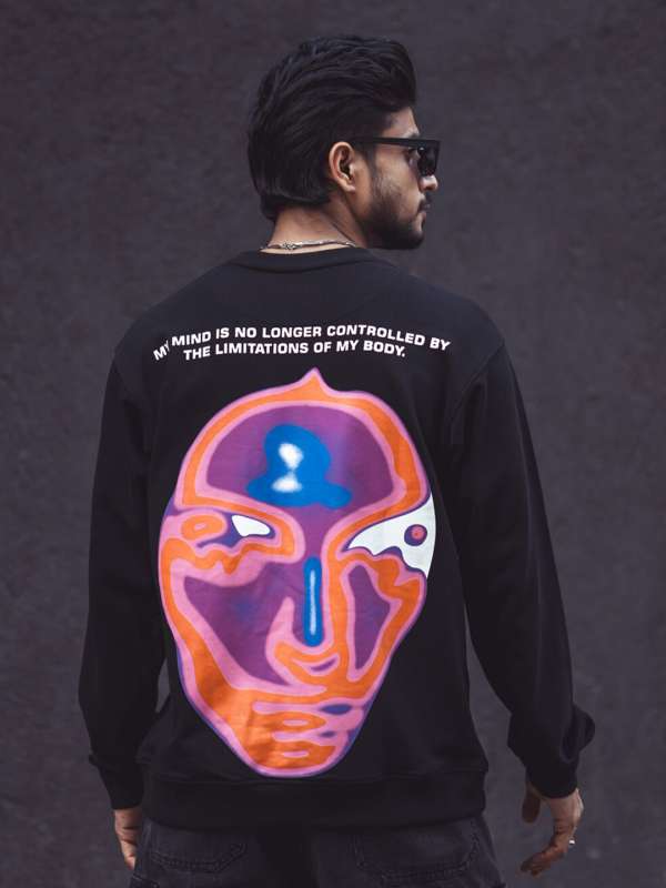 Black Graphic Sweatshirt Buy Black Graphic Sweatshirt online in