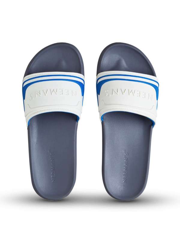 Off white store logo flip flops