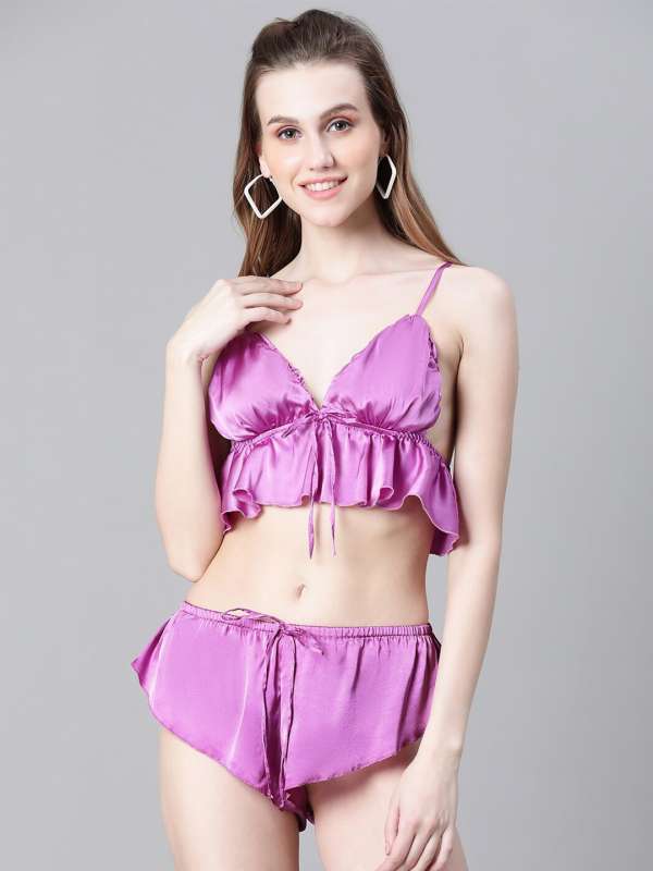 Buy Purple Lingerie Sets for Women by DealSeven Fashion Online