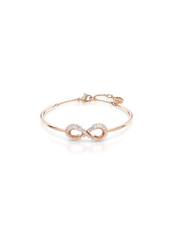 Swarovski rose gold online infinity bracelet
