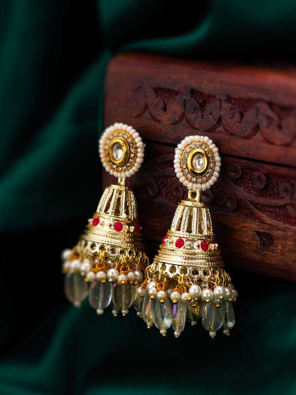 Buy Gold Jhumka Online Latest Jhumka Designs Myntra