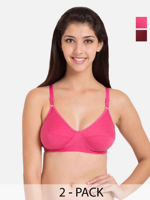 Buy Souminie Double Layered Non-Wired Full Coverage Sag Lift Bra - Red at  Rs.285 online