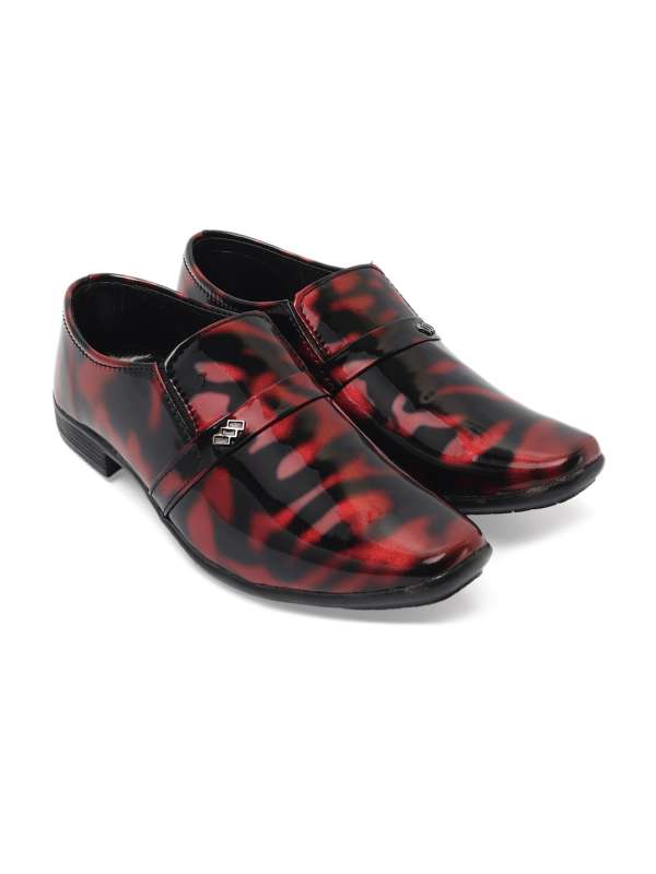 Red boys loafers deals