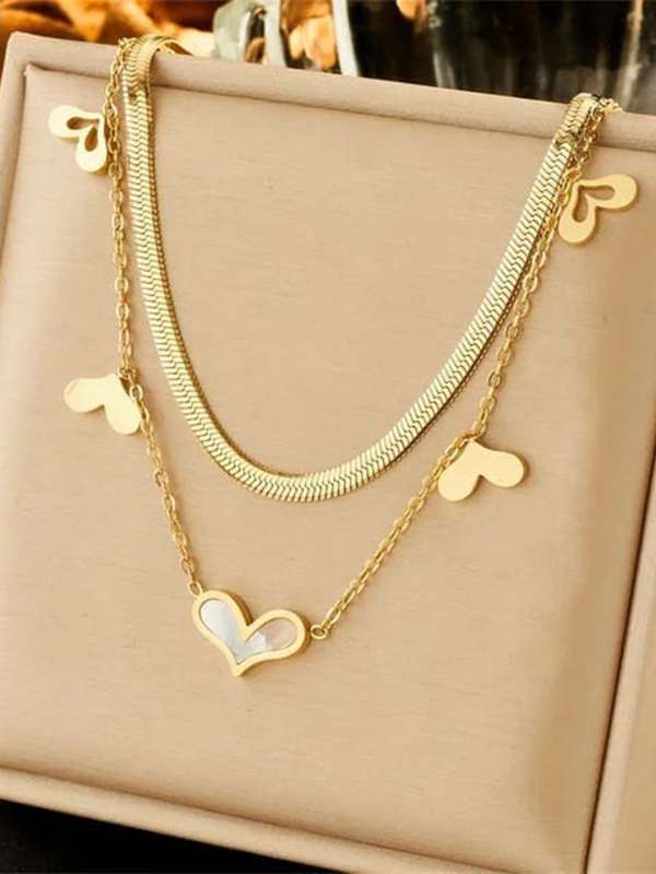 Layered hot sale necklace myntra