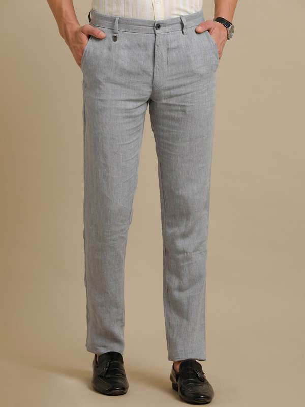 Light grey hot sale linen pants