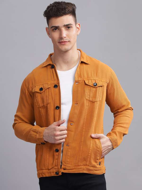 Men Yellow Jeans Jackets - Buy Men Yellow Jeans Jackets online in India