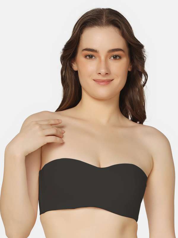 Buy Candour London Padded Wired Demi Coverage Strapless Bra-Grey for Women  Online in India