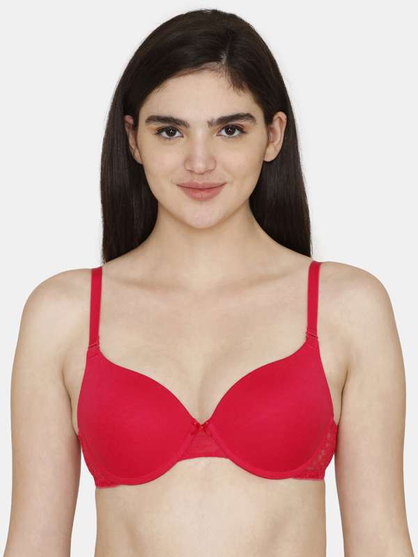Buy Red Women's Push-up Heavily Padded Bra Size-32B Online at Low