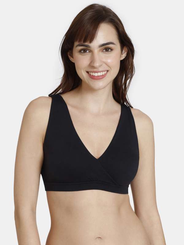 Buy Jockey Double Layered Non Wired Full Coverage T-Shirt Bra - Black at  Rs.699 online